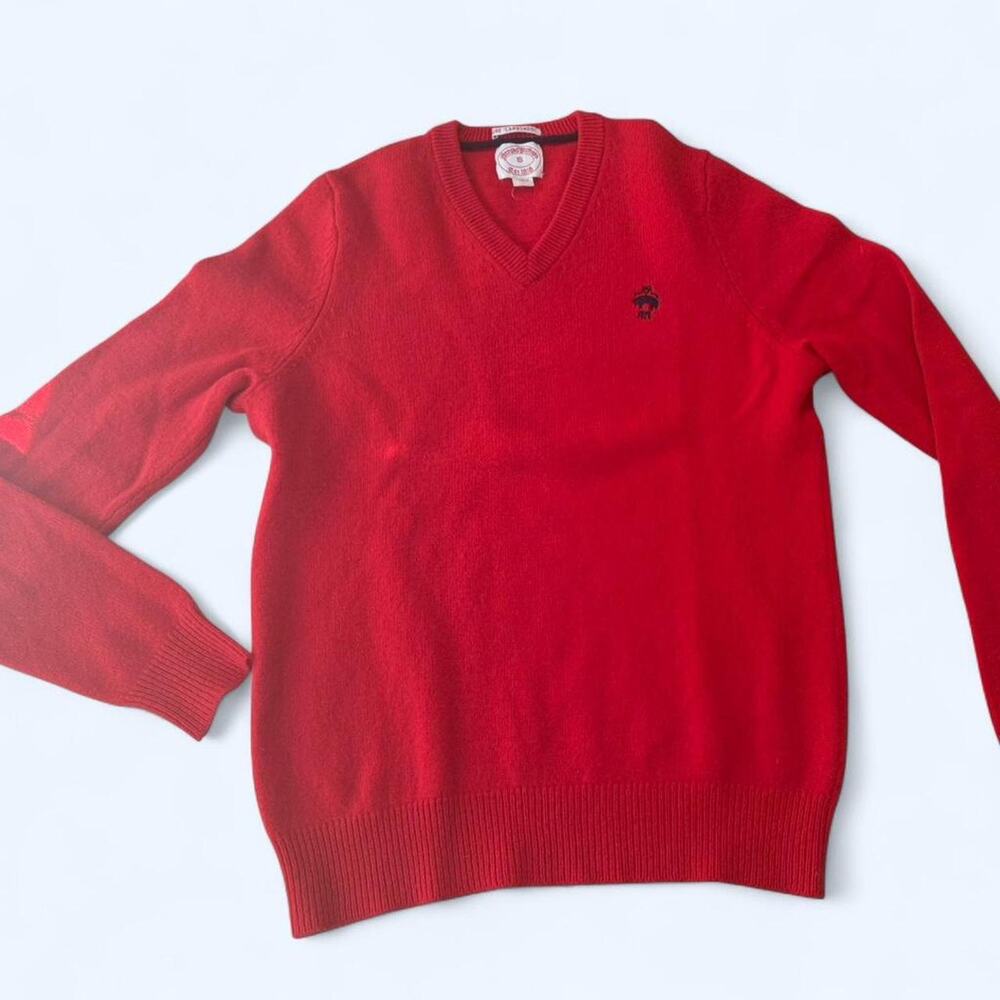 Brooks brothers red lambswool sweater Size S